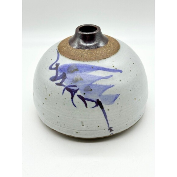 Vintage Handmade Studio Art Pottery Vase by Jim Sockwell of NC - Picture 3 of 10